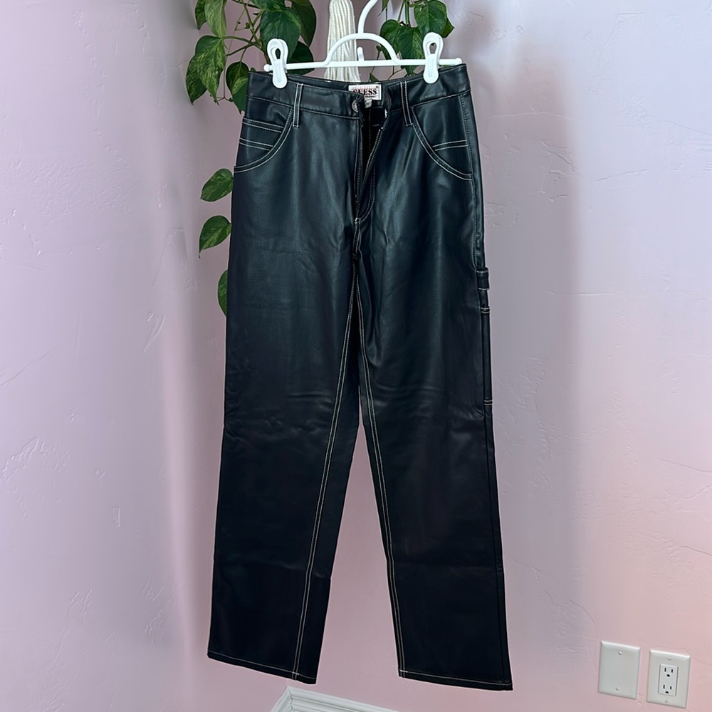 GUESS PACSUN - Leather cargo pants